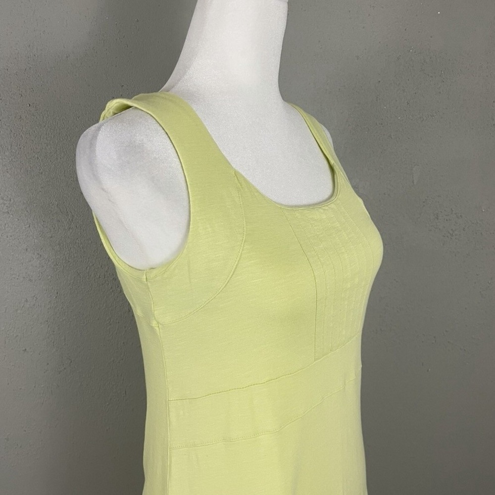 Horny Toad Lime Green Cutout Back Dress Boho Cottagecore Coastal Small - Picture 8 of 13